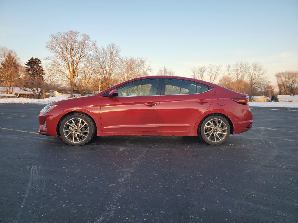 2020 Hyundai Elantra Red Left Side
