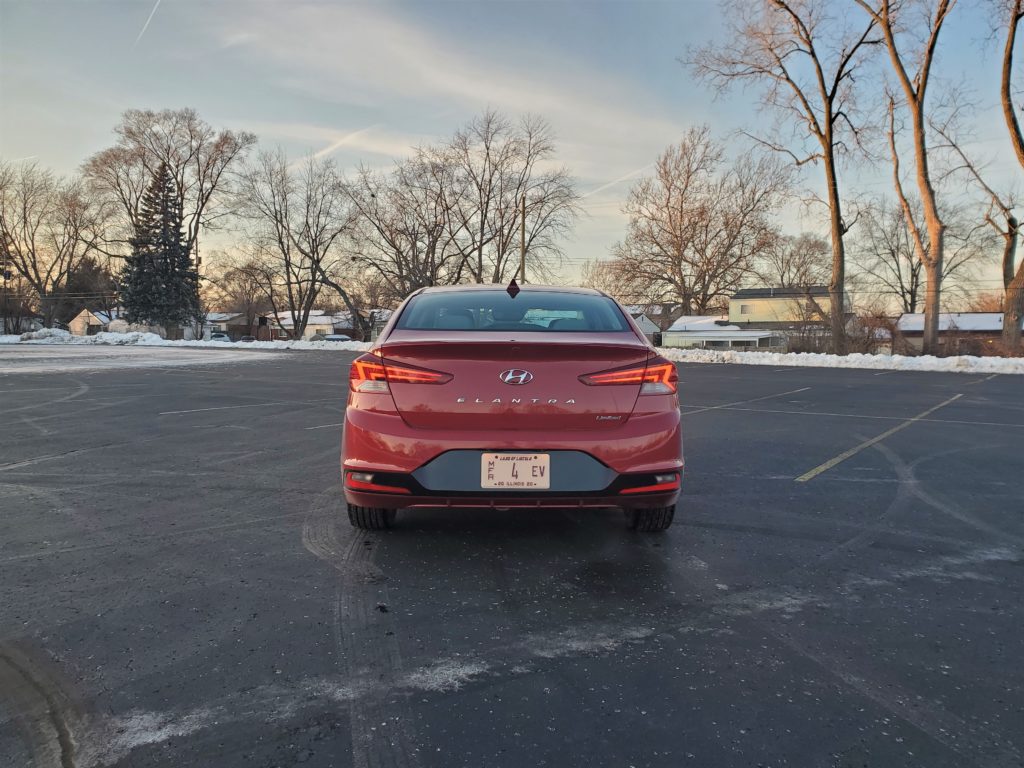 2020 Hyundai Elantra Red Rear