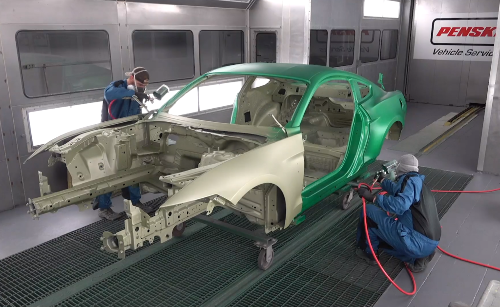 Jackson Mustang Shelby GT500 gold and green paint