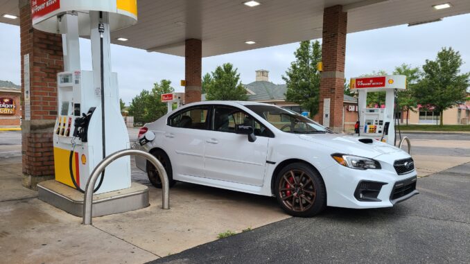 2020 Subaru WRX mpg
